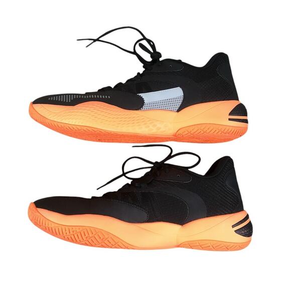 PUMA Men's Court Rider 2.0 Basketball Shoes Sz 13 Black/Orange Athletic Comfort - Picture 7 of 10